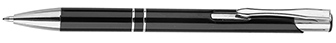 Bolígrafo metálico retráctil MALIBU negro